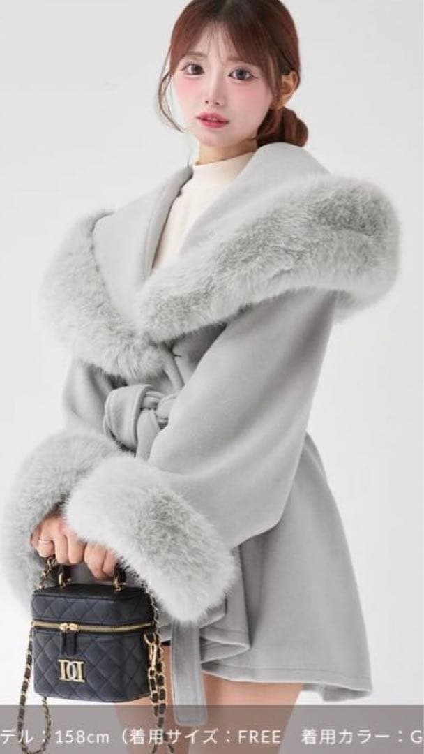 完売品　レア　ダーリッチ　ウエストベルトプリンセスラインコート