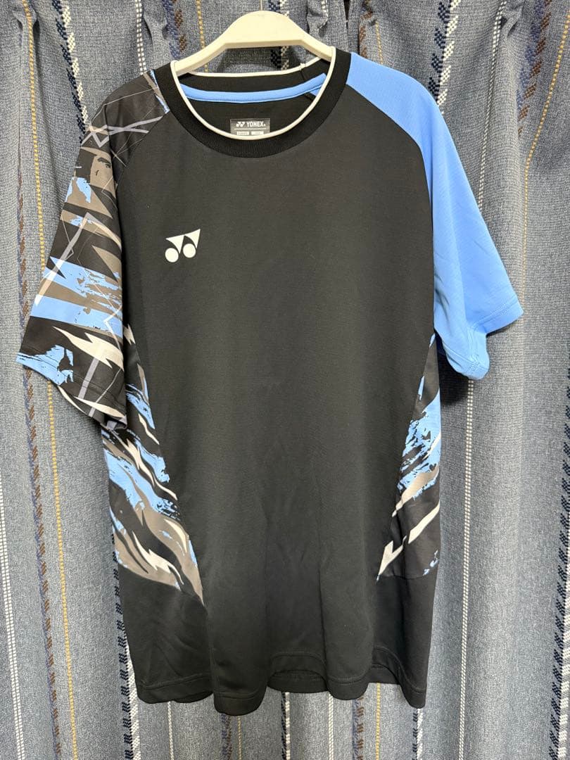 YONEX バドミントンシャツ JP L ブラック/ブルー