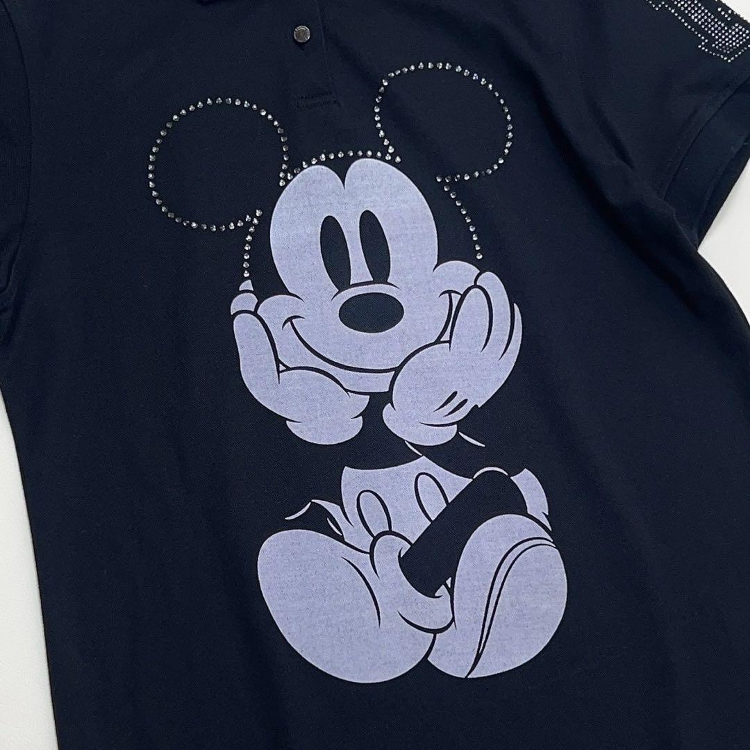 MARK & LONA ミッキーポロシャツ ブラック