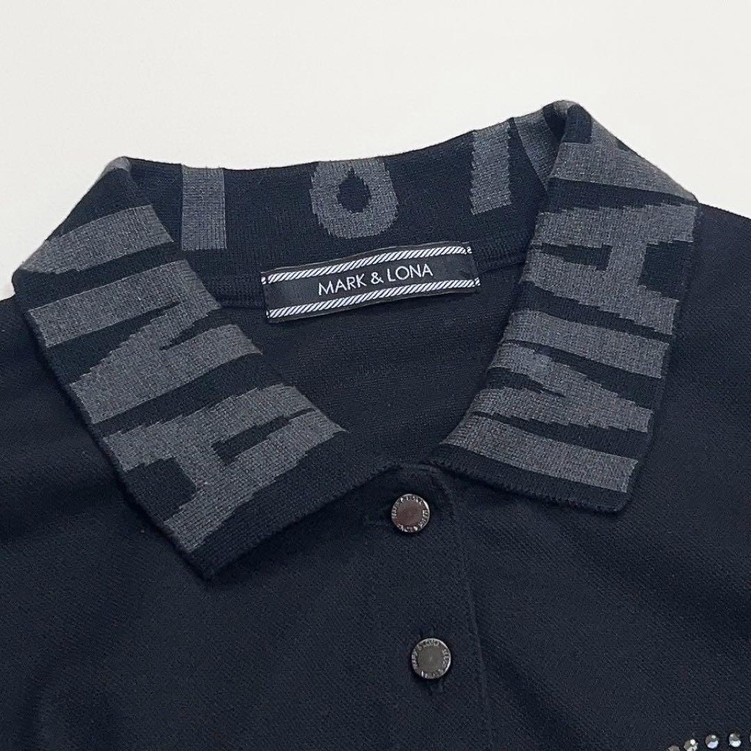 MARK & LONA ミッキーポロシャツ ブラック