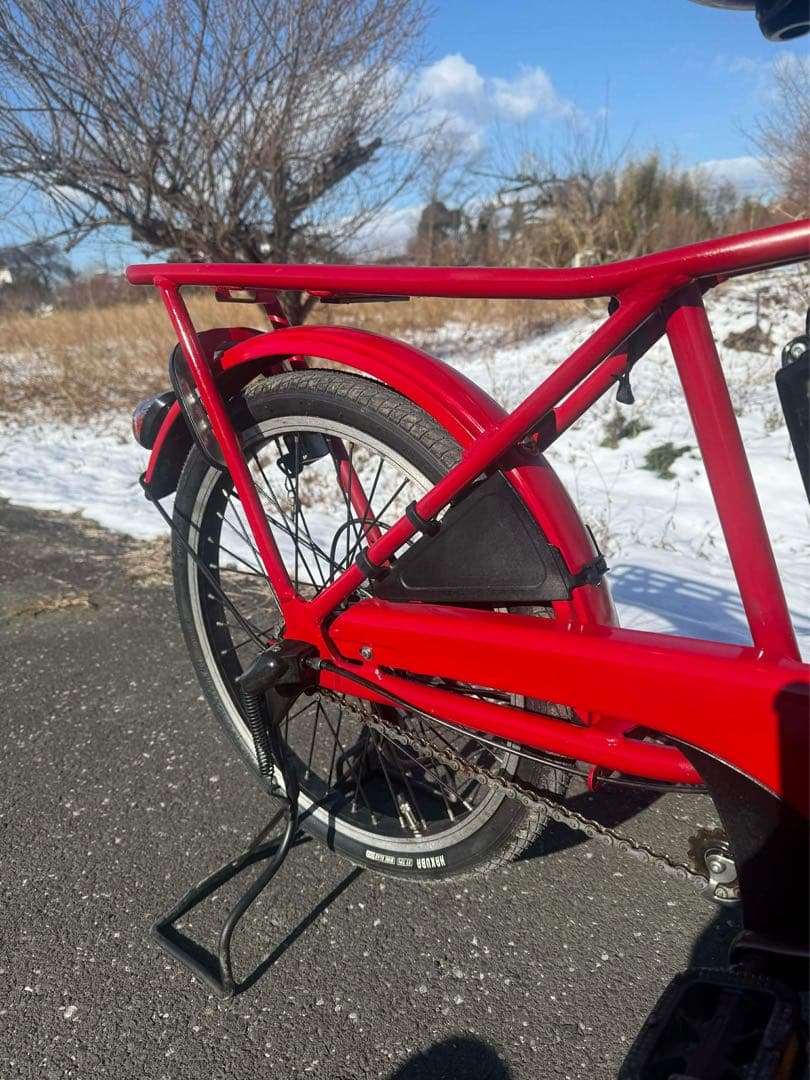 Guytto 赤 電動アシスト自転車 バスケット付き