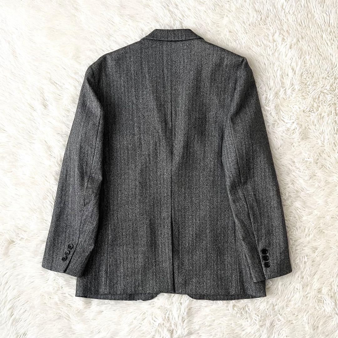 【美品】BEAUTY&YOUTH カシミヤ混 ヘリンボーン ジャケット L