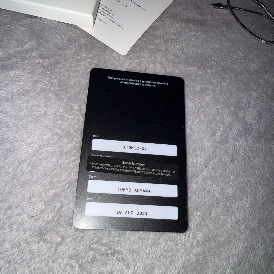 GENTLE MONSTER BOLD Atomic02 クリア アイウェア