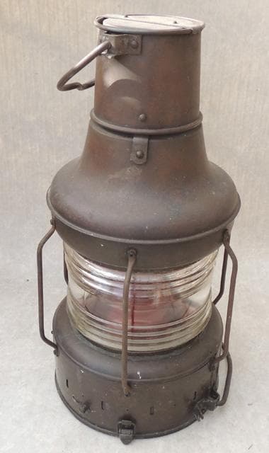 ● 小糸工業 紅燈（油用） 船舶灯 ランタン マリンランプ ●昭和51年製造
