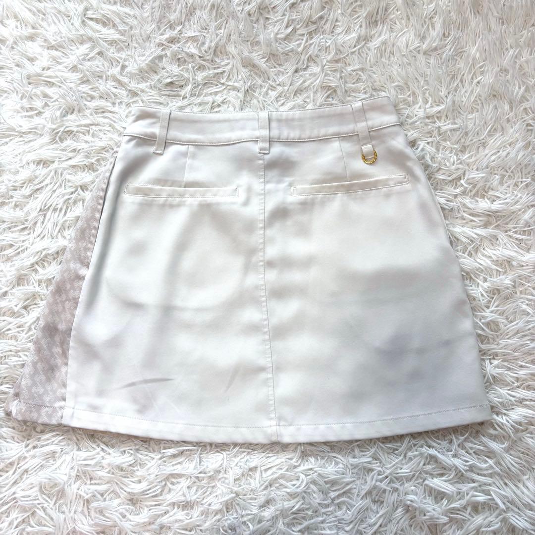 レザレクション スカート プリーツ ホワイト 総柄 プリーツスカート