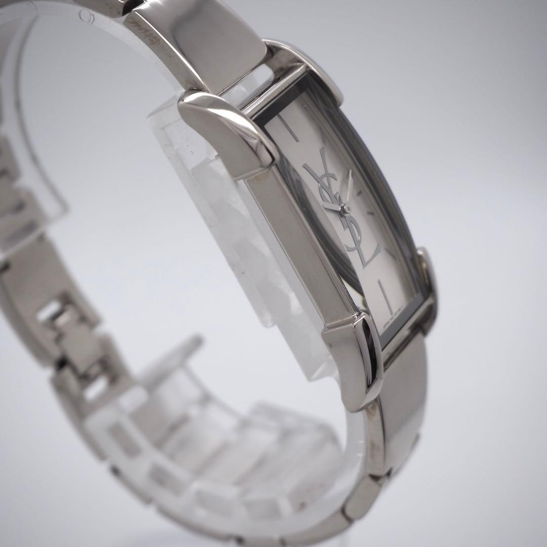 328 稼働 イヴサンローラン　時計　レディース シェル　シルバー　ブレスレット