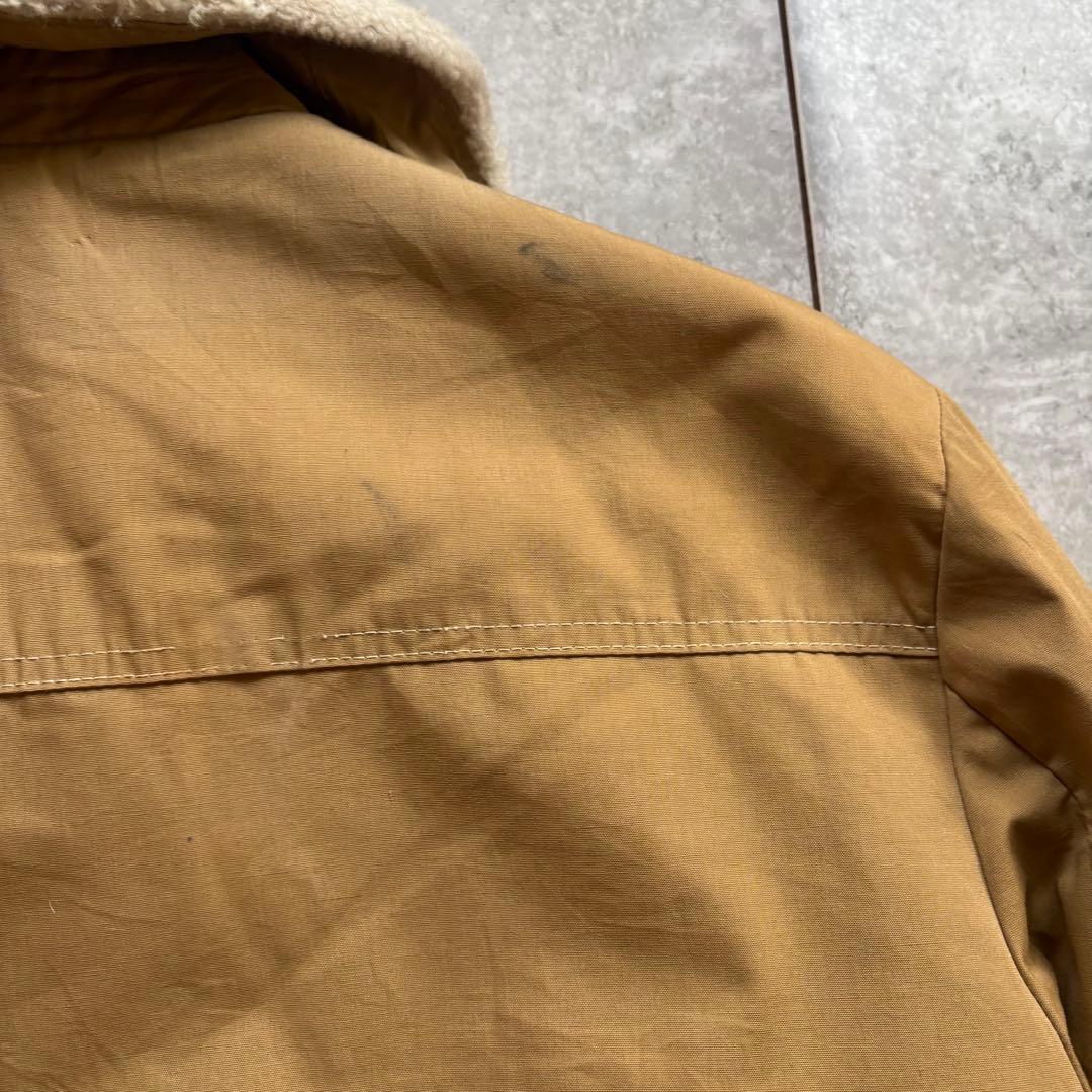 古着　60s 襟ボア　コットン　ジャケット　検索　ギャバジン　b-15