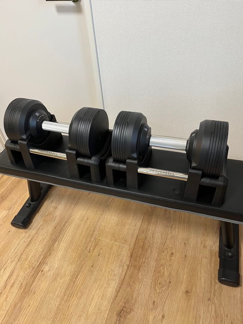 名古屋市引取限定 プロバーベル 23.5kg ブラック2個＋フラットベンチ台