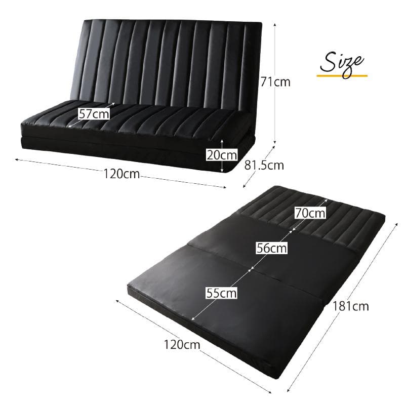 大人気！！3WAYで使えるソファ【ソファ　カウチ　ベッド】【ホワイト】 5