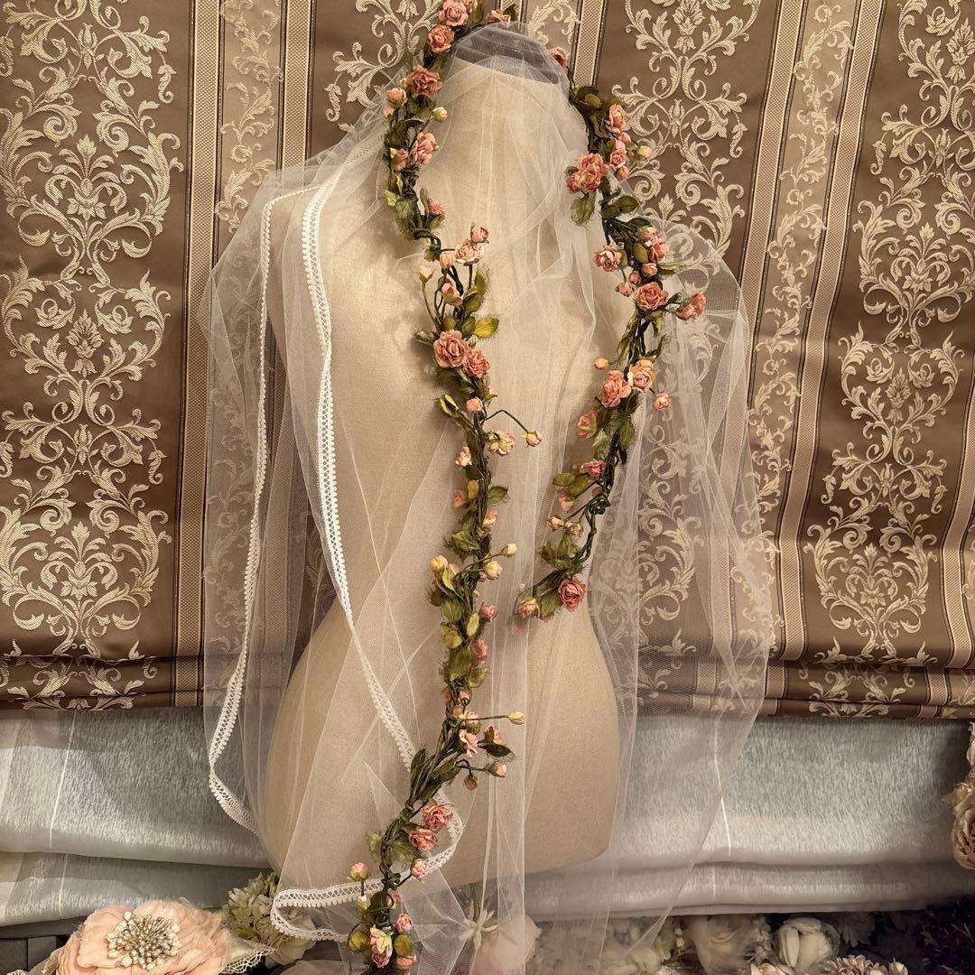 ハンドメイド布花　小さいな薔薇