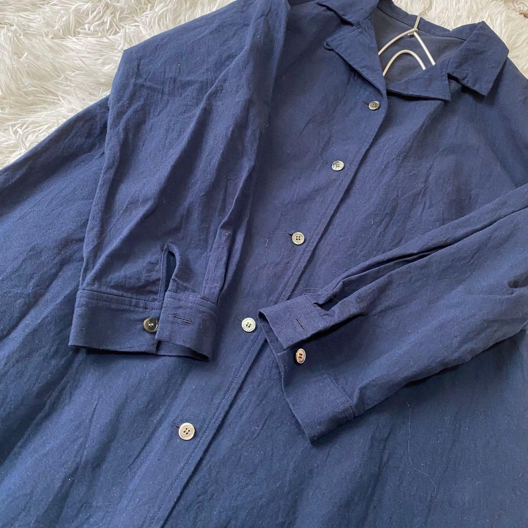 群言堂 石見銀山 先染めバフクロスジャケット羊草 スプリングコート フリーサイズ