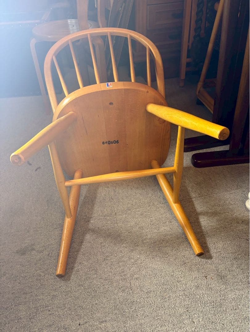 飛騨産業 キツツキ ウィンザーチェア ビーチ材 メンテ済 北欧　ダイニングチェア