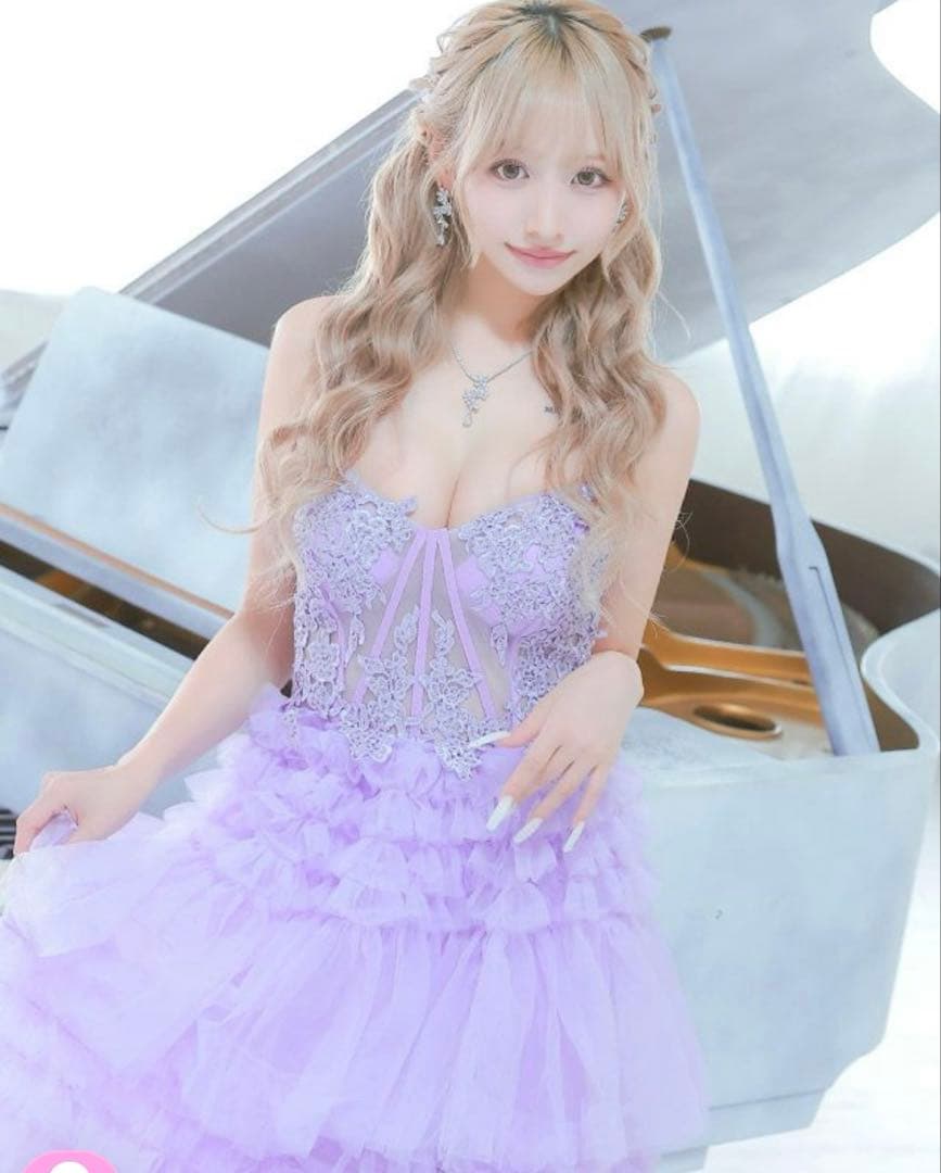 キャバドレス バースデードレスAライン ロングドレス Tika