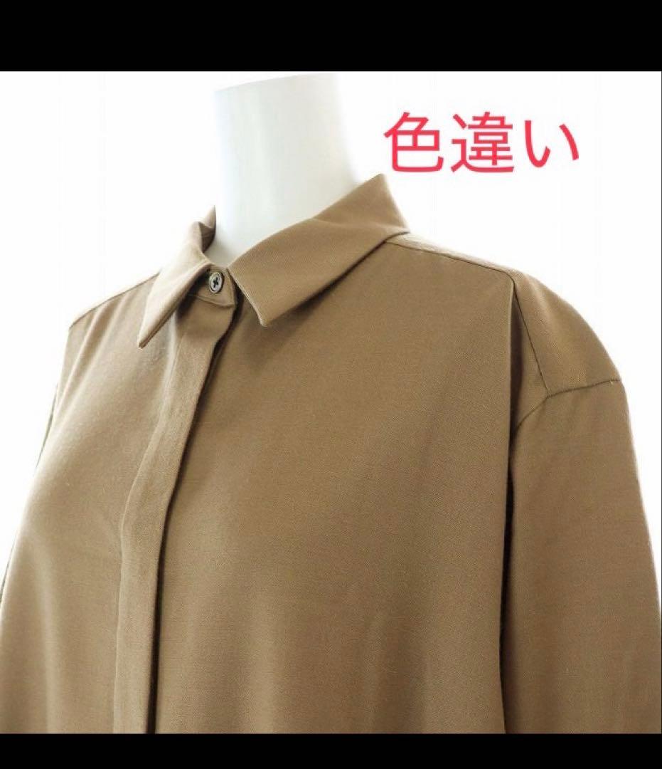 UNITED ARROWS シャツワンピース　ネイビー　ウール　38