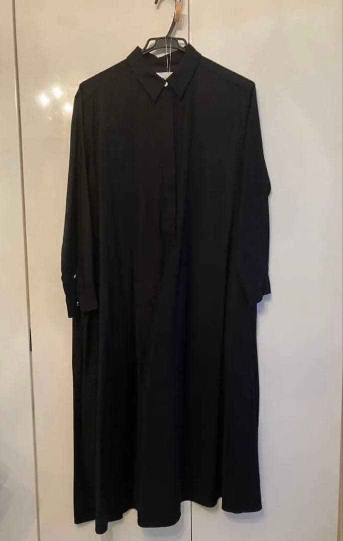 UNITED ARROWS シャツワンピース　ネイビー　ウール　38