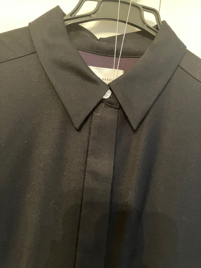 UNITED ARROWS シャツワンピース　ネイビー　ウール　38