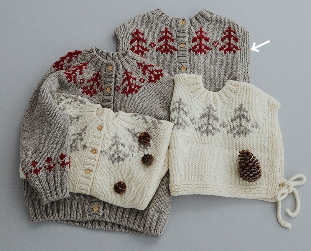 ツハル TSUHARU【ペルーニット】前後着ジャカードニットベスト新品グレー