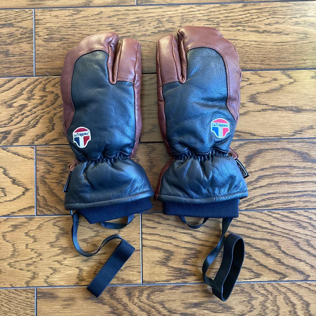 LeTrappeur スリーフィンガーグローブ本革スキー スノーボード レタポア