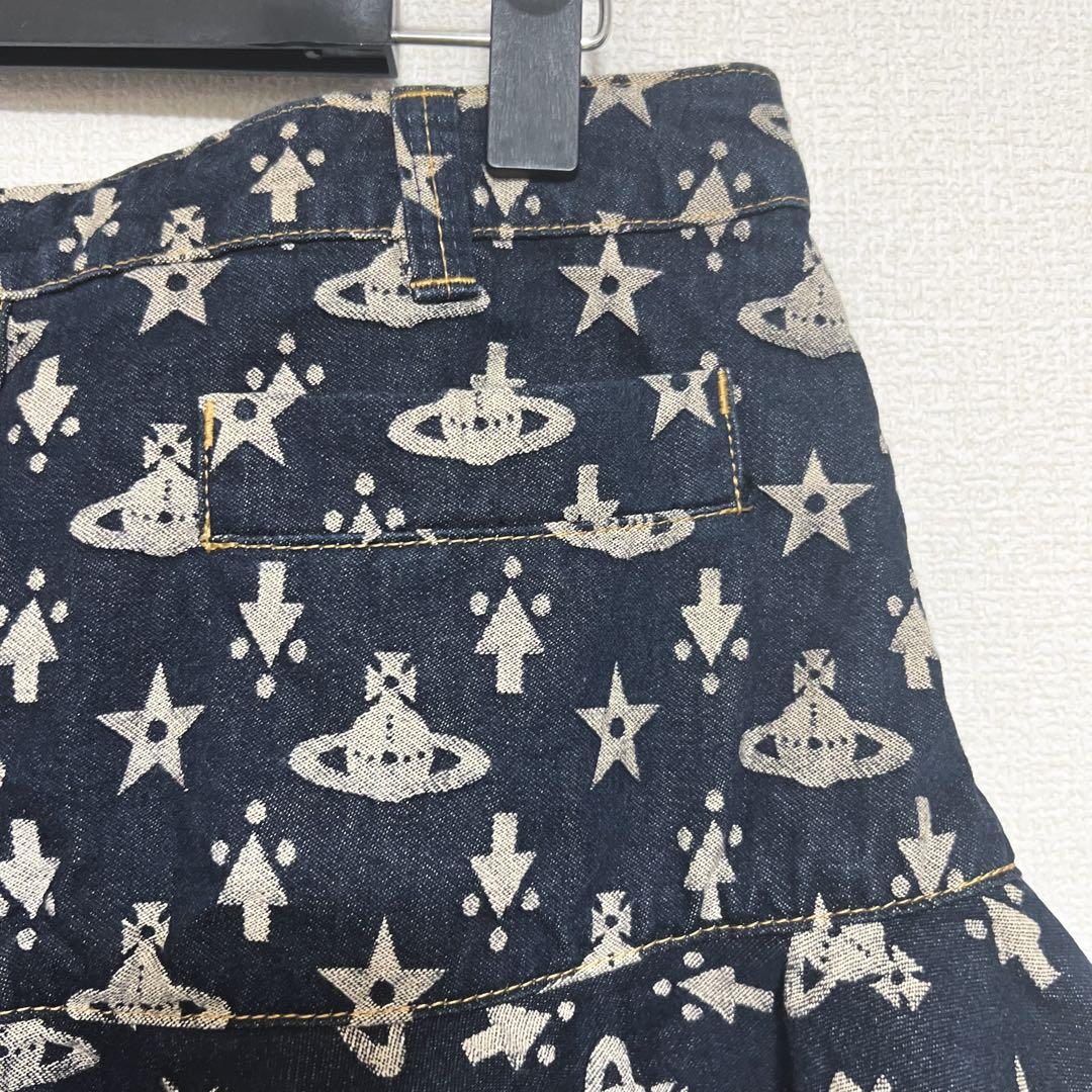 ヴィヴィアンウエストウッド　ショートスカート　オーブ柄