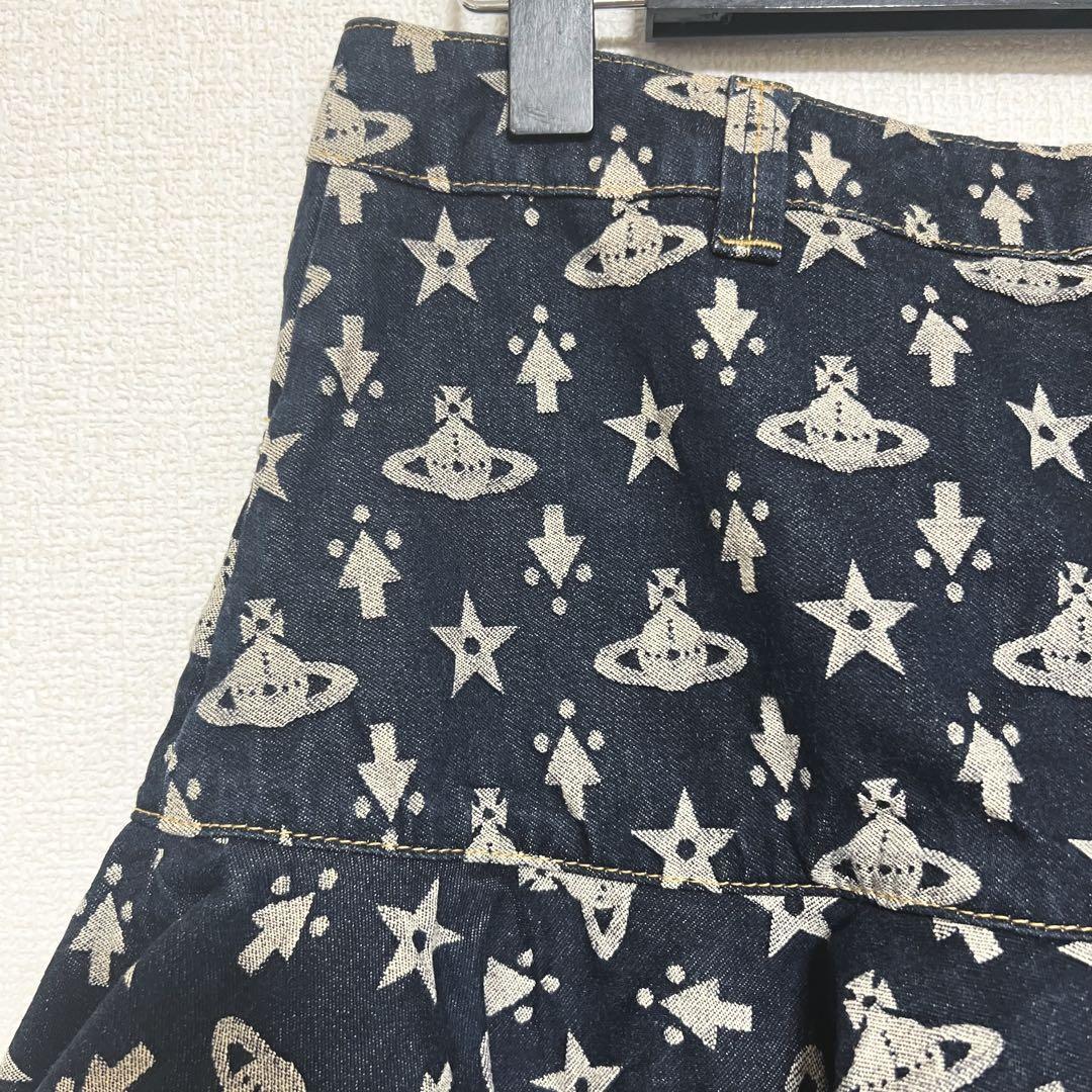 ヴィヴィアンウエストウッド　ショートスカート　オーブ柄