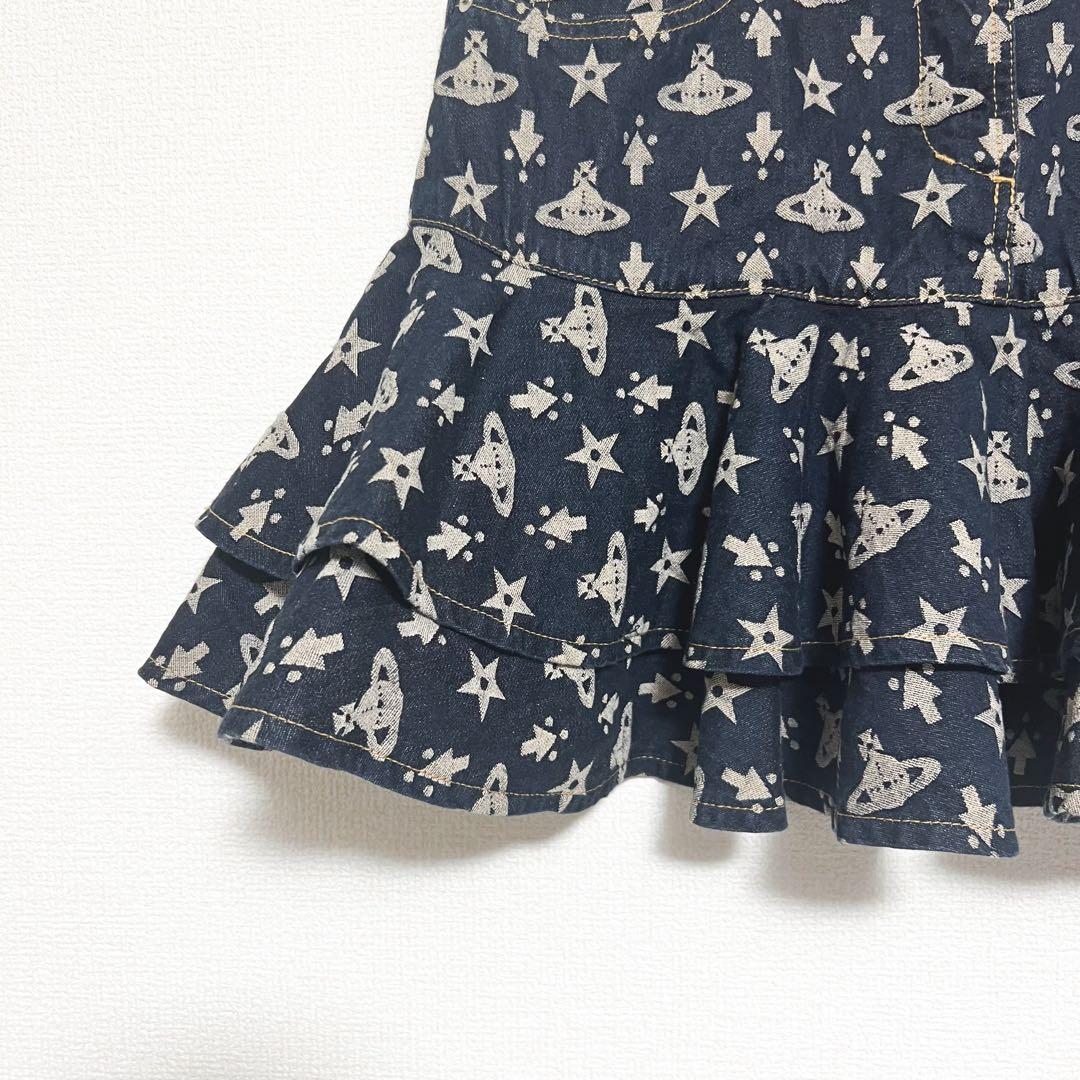 ヴィヴィアンウエストウッド　ショートスカート　オーブ柄