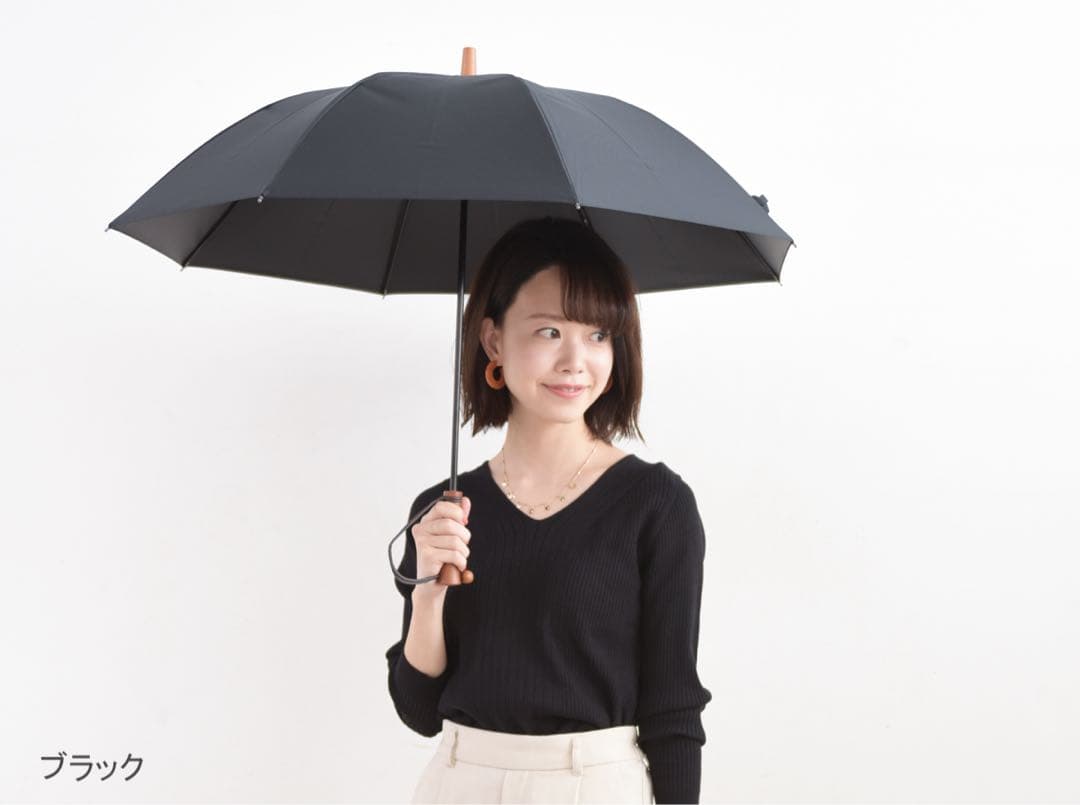 新品　サンバリア100 日傘　長傘　完全遮光　黒　人気　Sサイズ