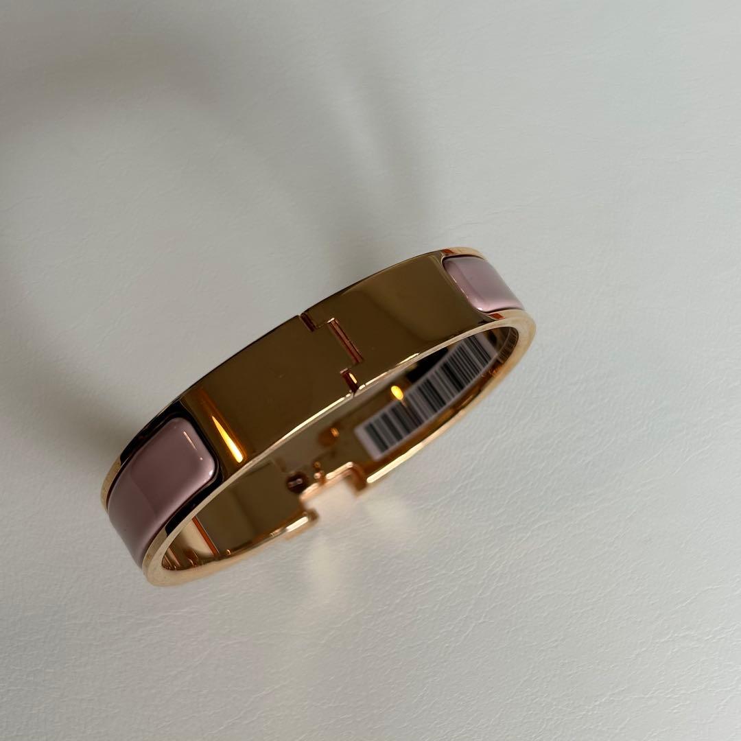 B様　美品☆エルメス　クリックH クラック　バングル　ピンク