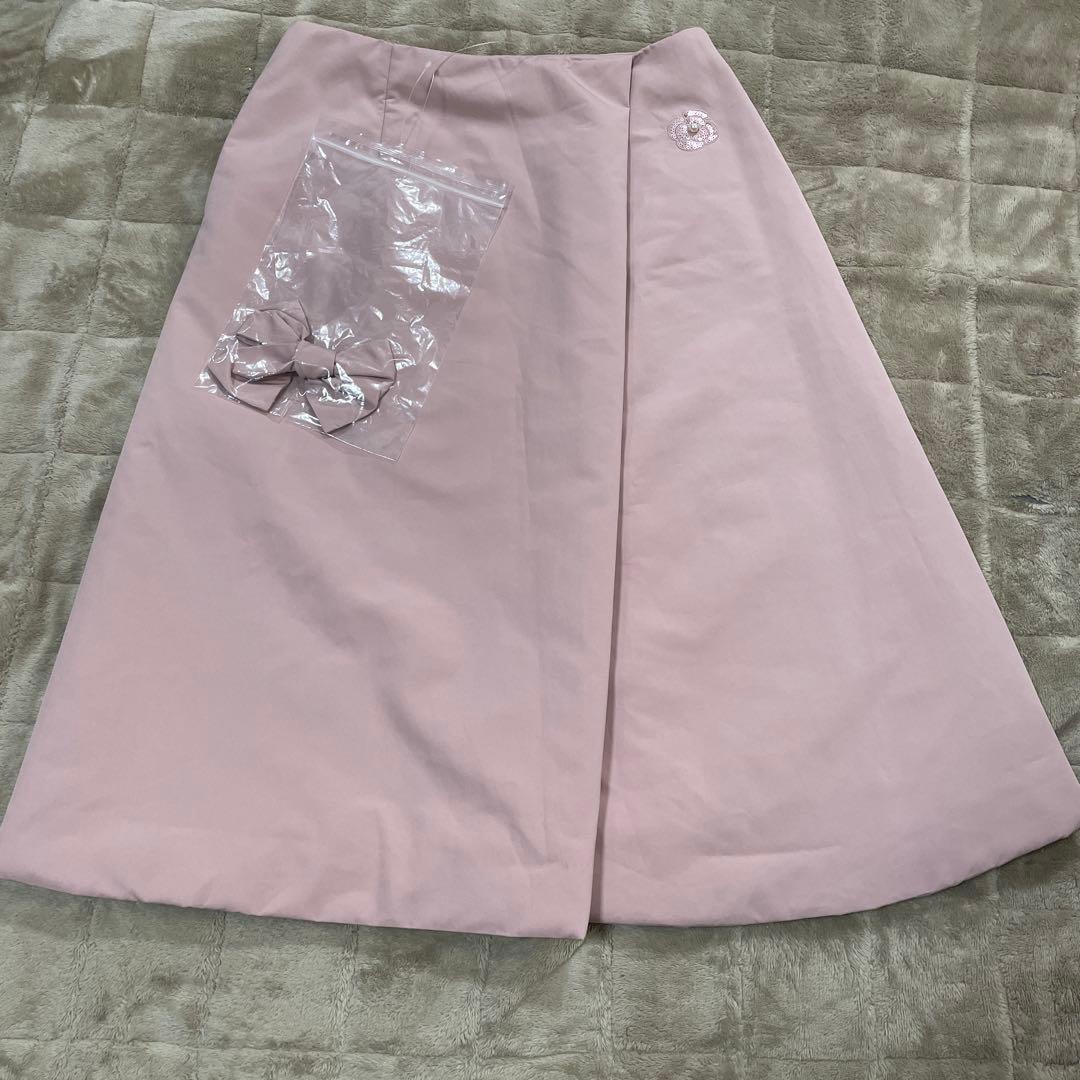 M'S GRACY 中綿フレアスカート　ピンク　40 L