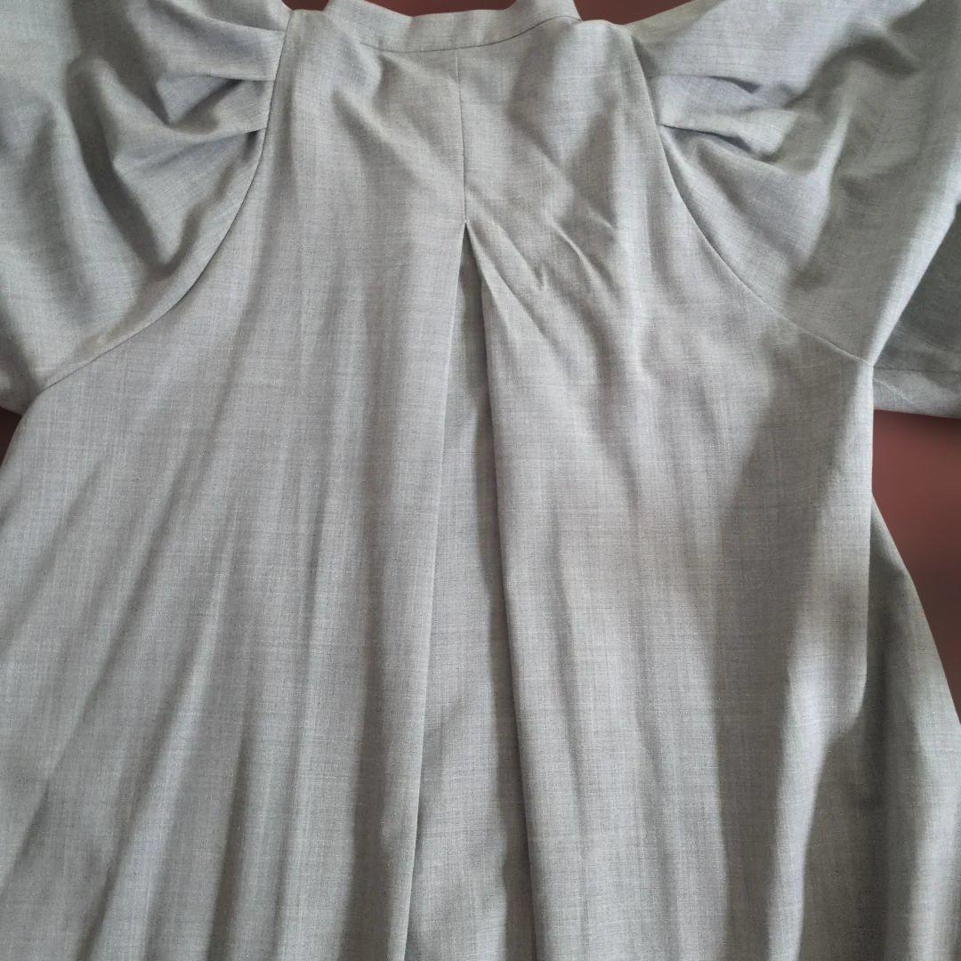 お値下げ　ヴェルメイユパーイエナ　ボリュームスリーブ フレアワンピース　金ボタン