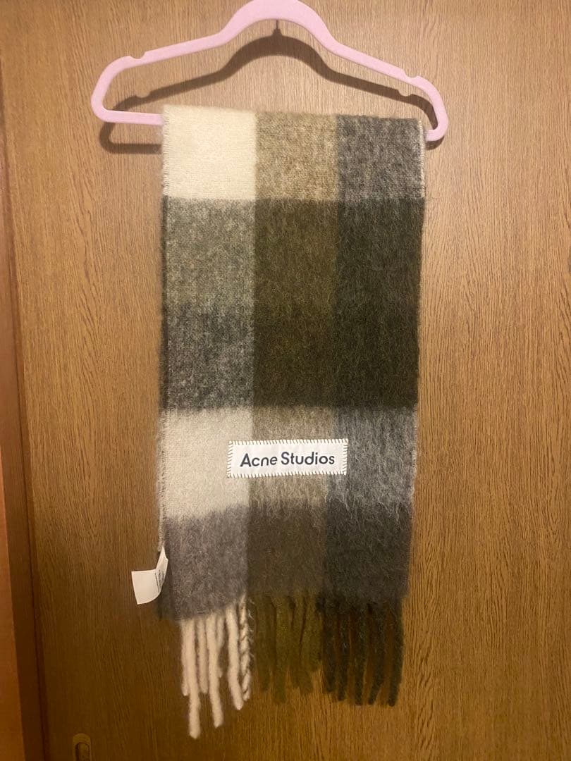Acne Studios チェックマフラー 250x28cm