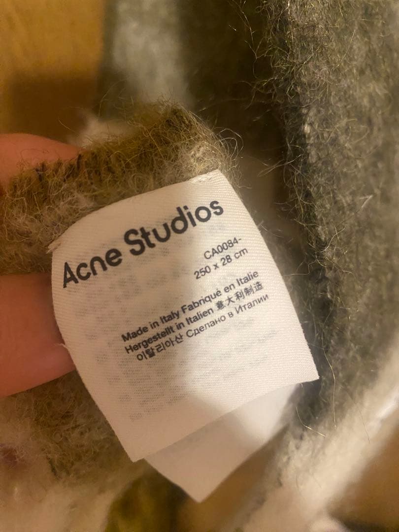 Acne Studios チェックマフラー 250x28cm