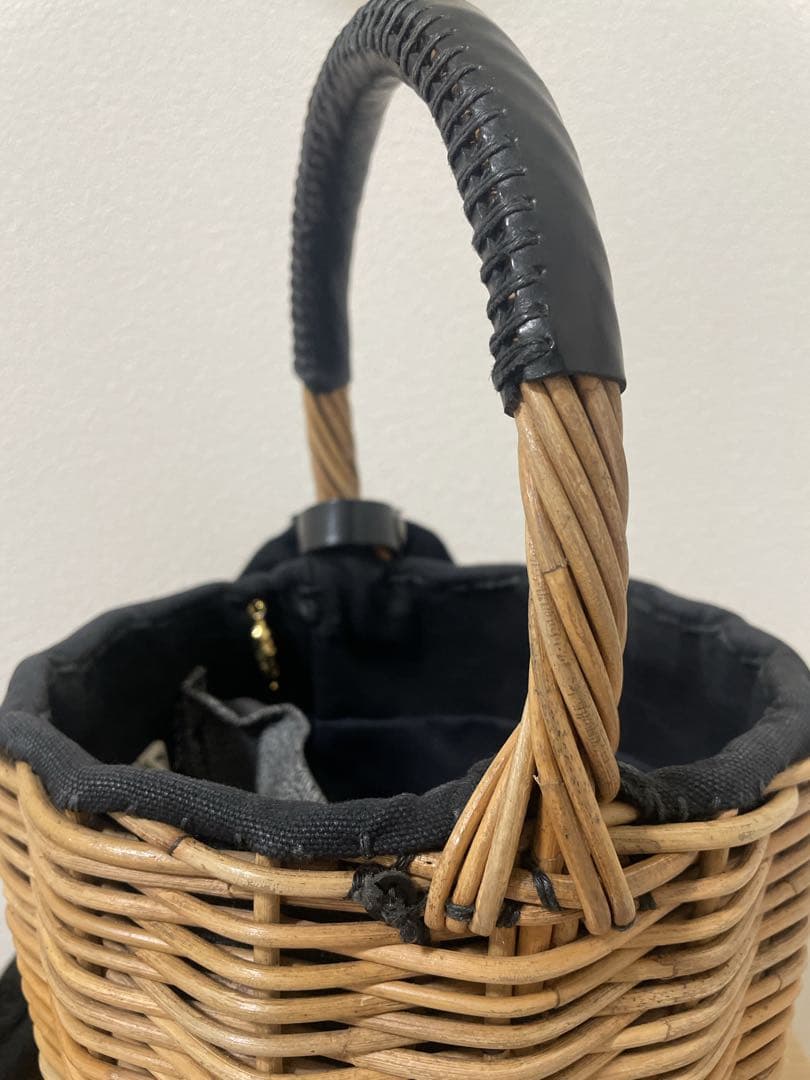 ◆ eb.a.gos（エバゴス）◆ブライドル バケツM バスケット ブラック