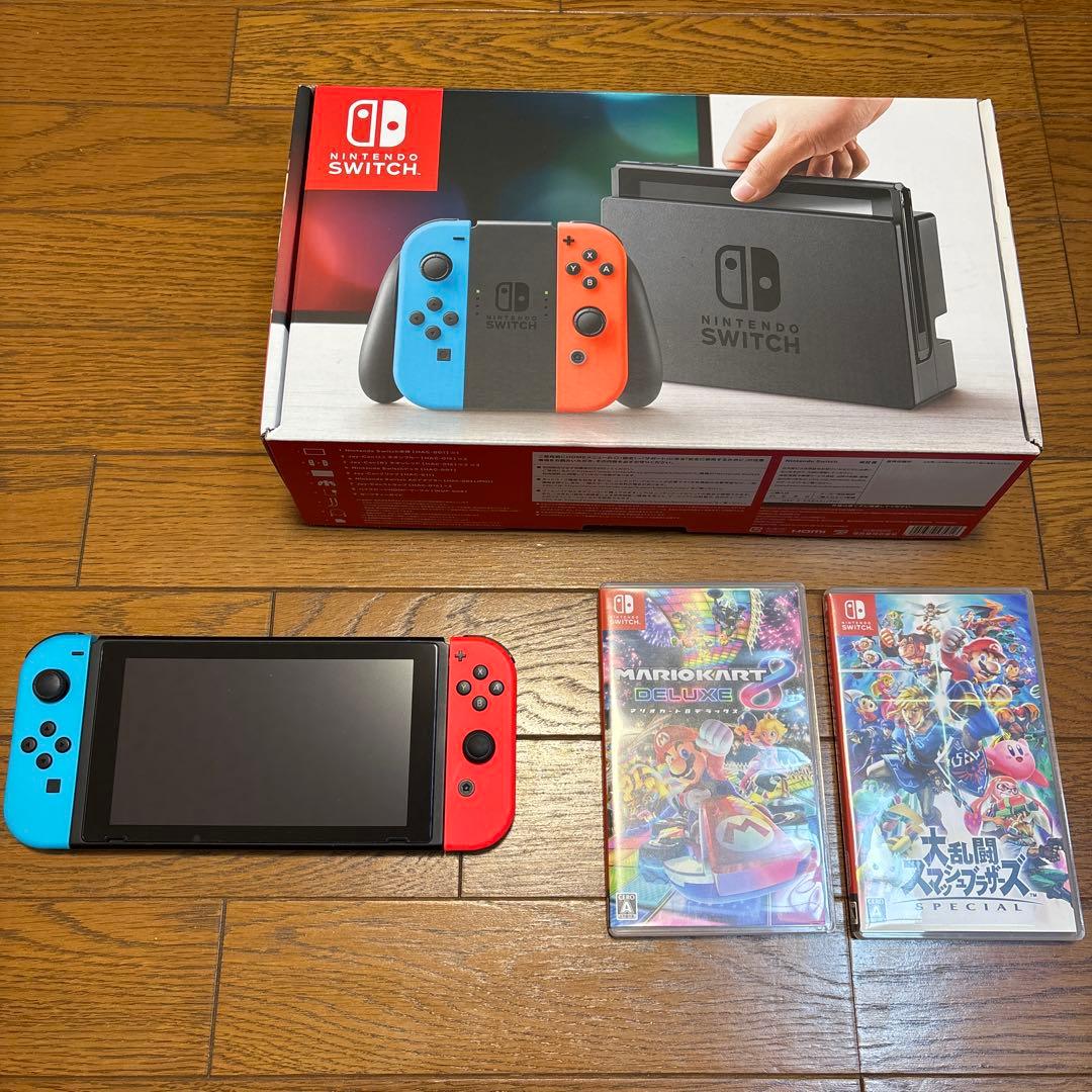 Nintendo Switch 本体 マリオカート スマッシュブラザーズ セット