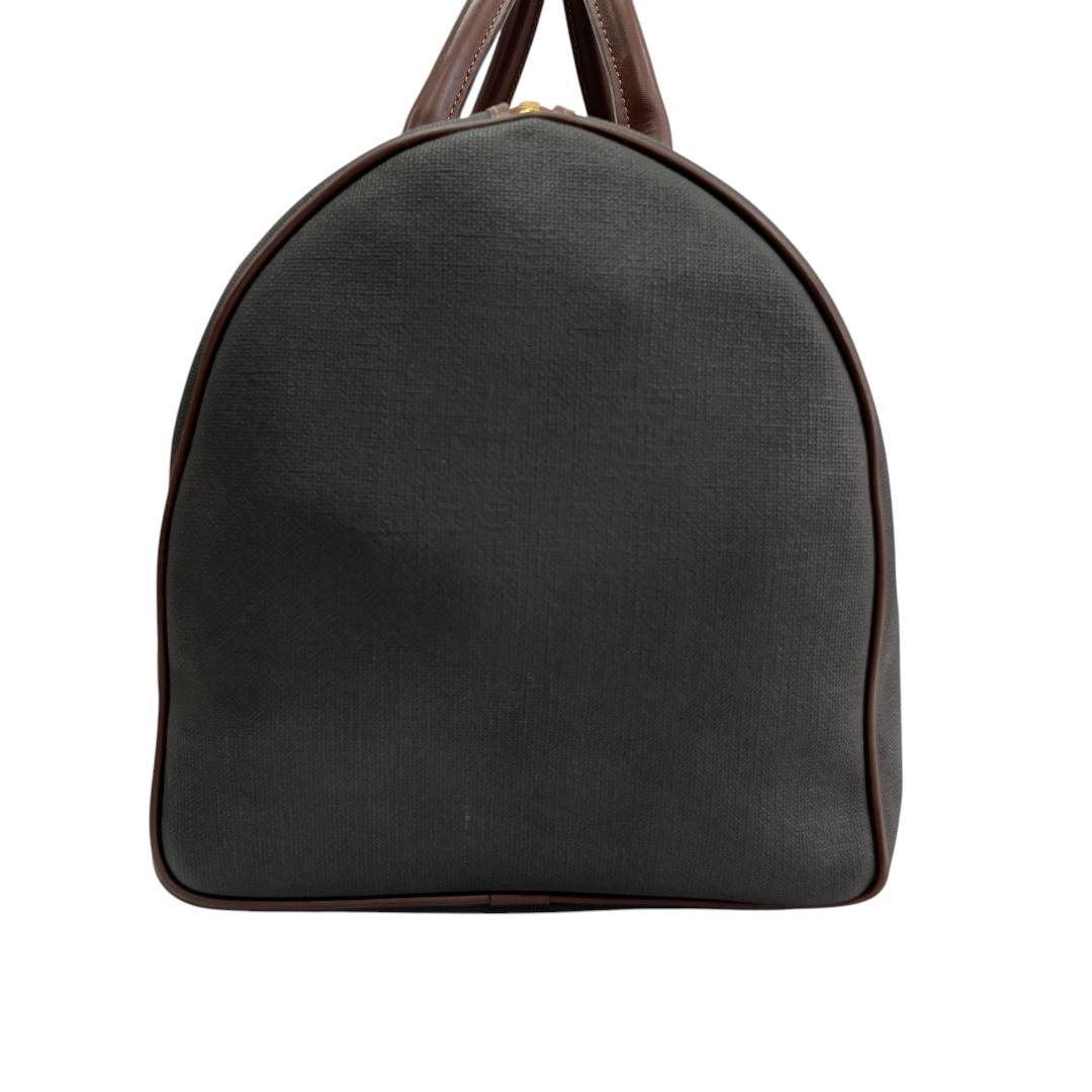 美品 ダンヒル ボストンバッグ レザー ブラウン グレー 大容量 旅行バッグ