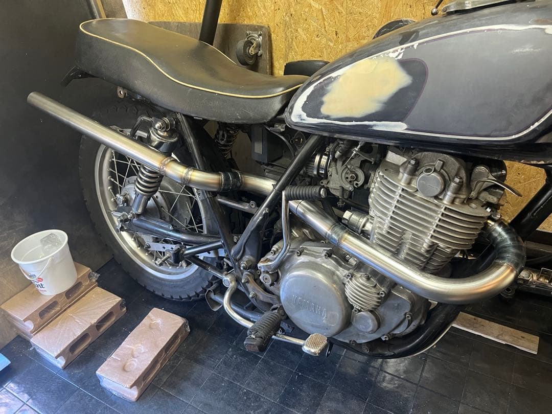 yoshihirosr400 sr500 アップ中通しマフラー　1jr