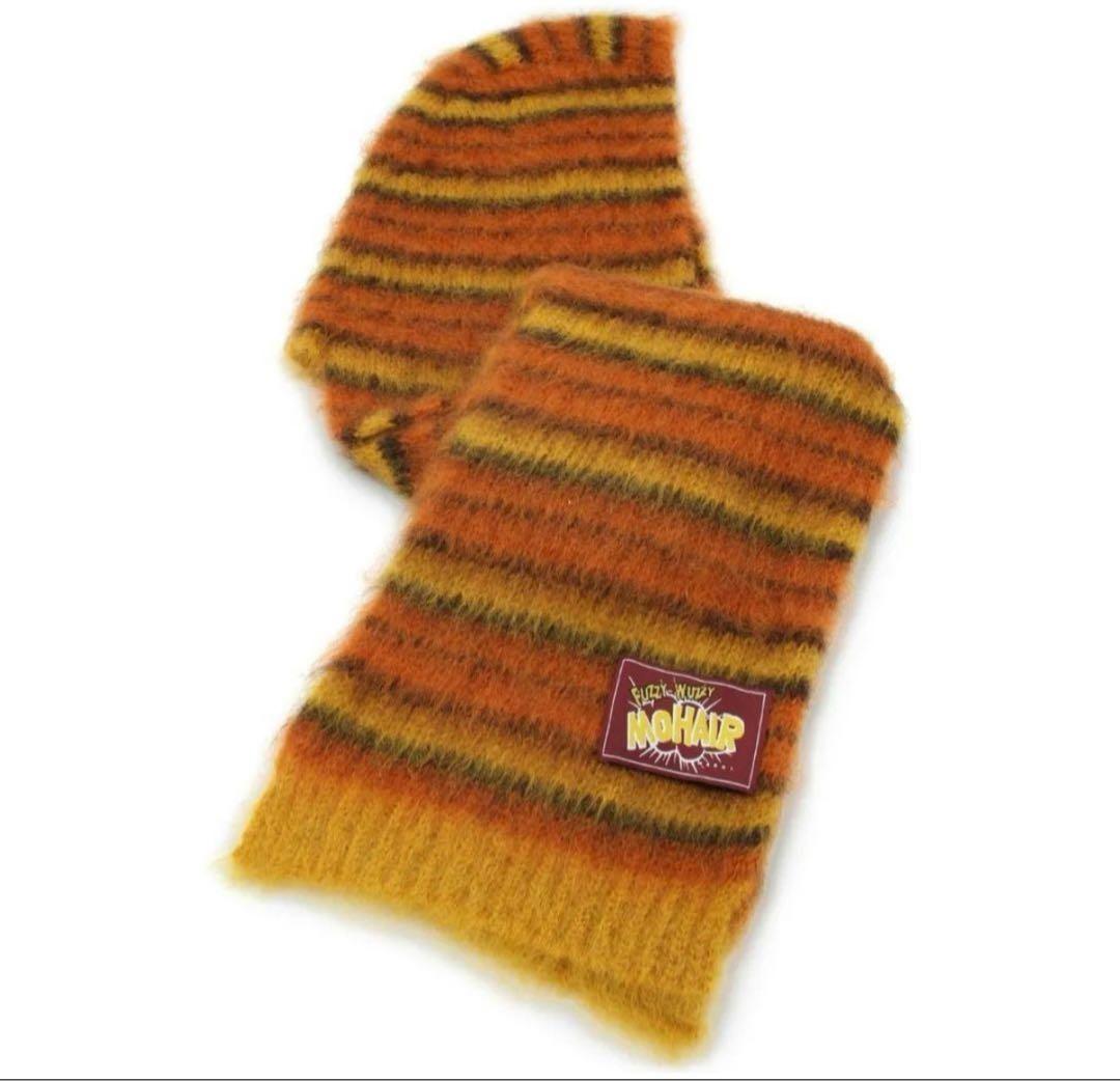 MARNI モヘア ボーダーマフラー バラクラバ