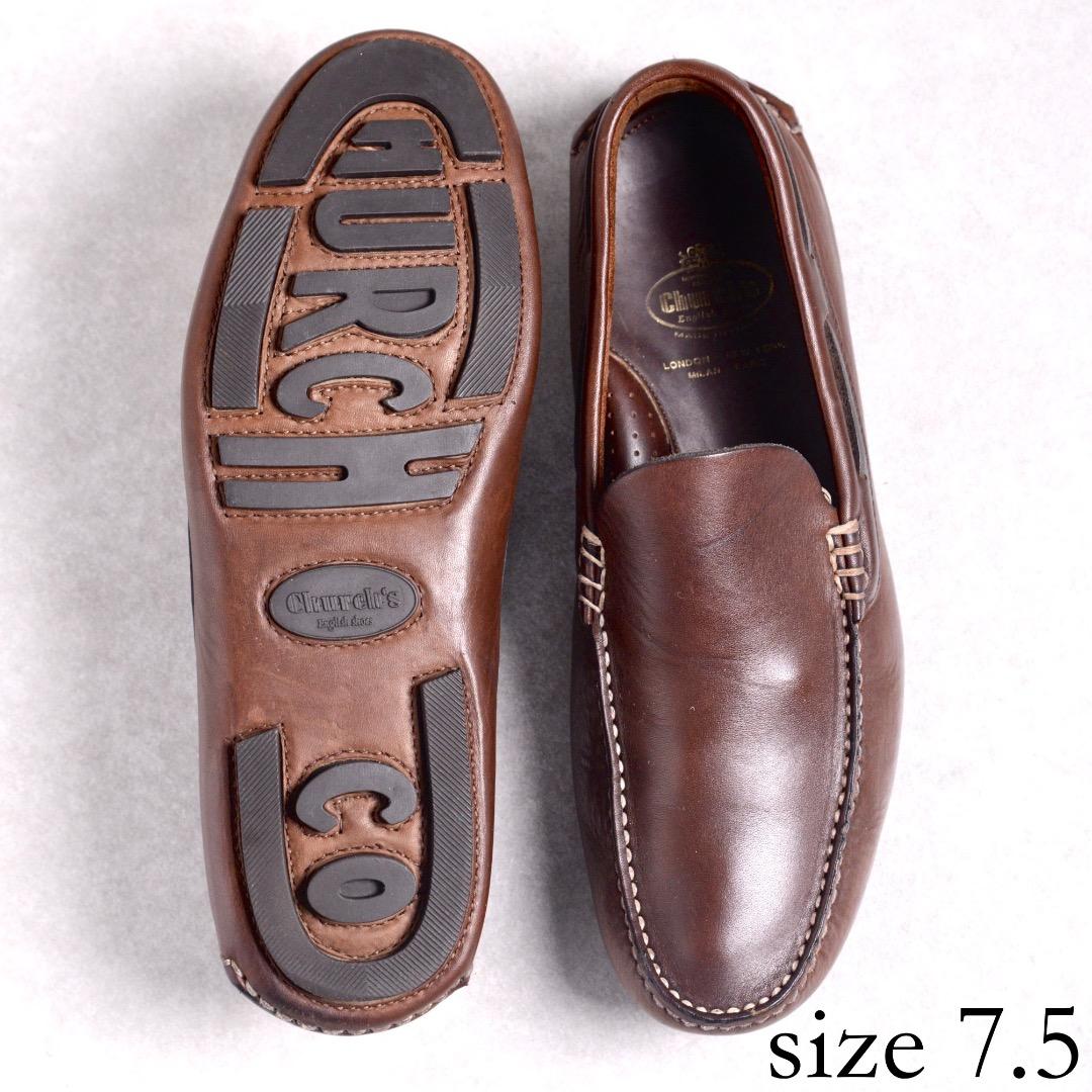 【良品】チャーチ ローソン ドライビングシューズ モカシン Church's