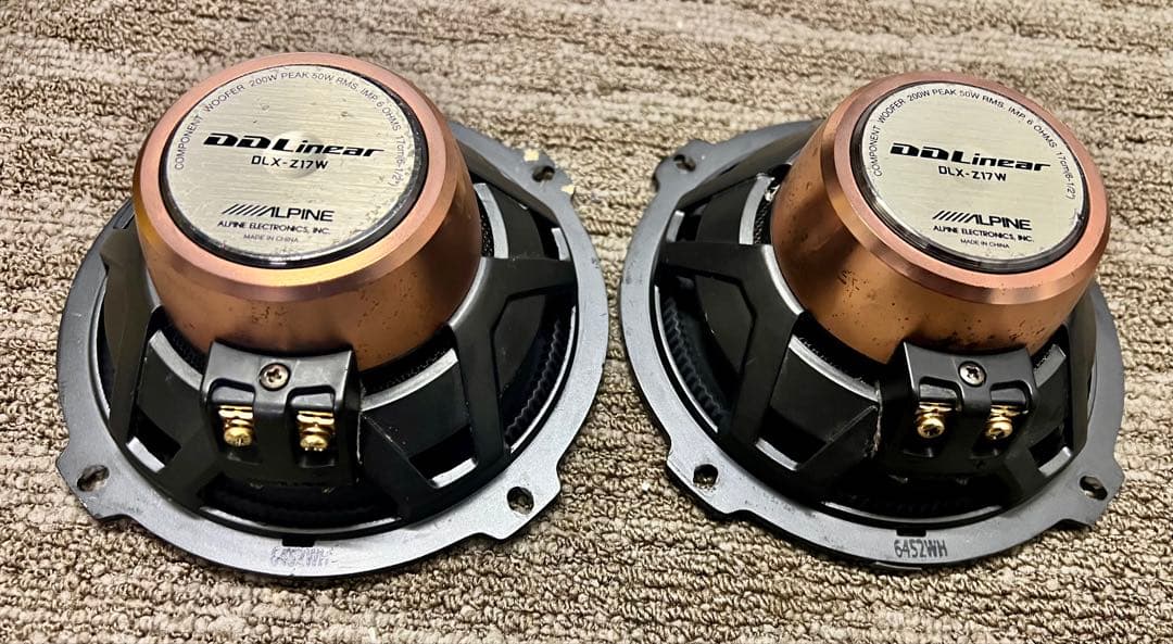 ALPINE アルパイン DLX-Z17W コンポーネント ウーファー