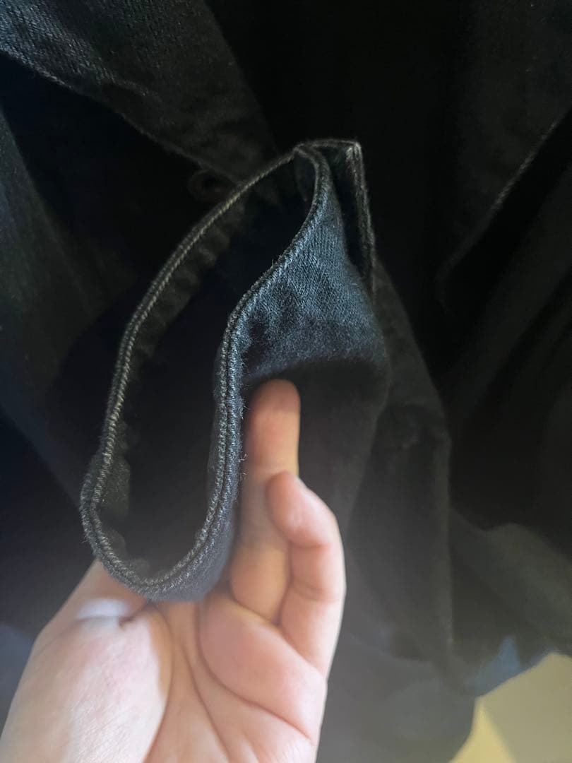 COMOLI デニムワークジャケット ブラック サイズ２ ２２AW