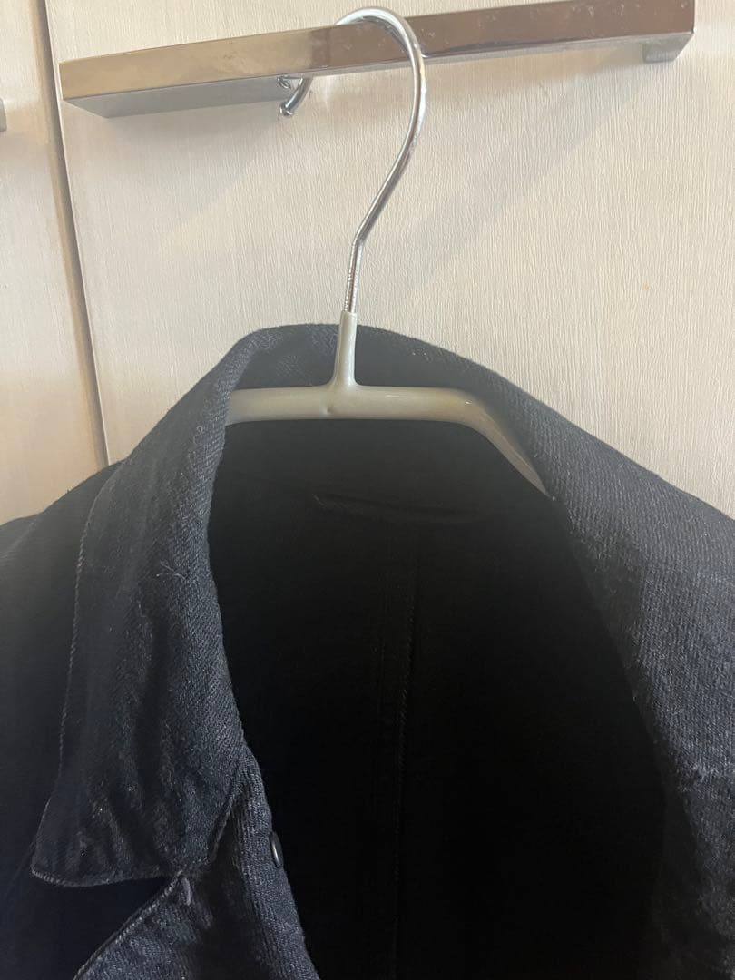 COMOLI デニムワークジャケット ブラック サイズ２ ２２AW