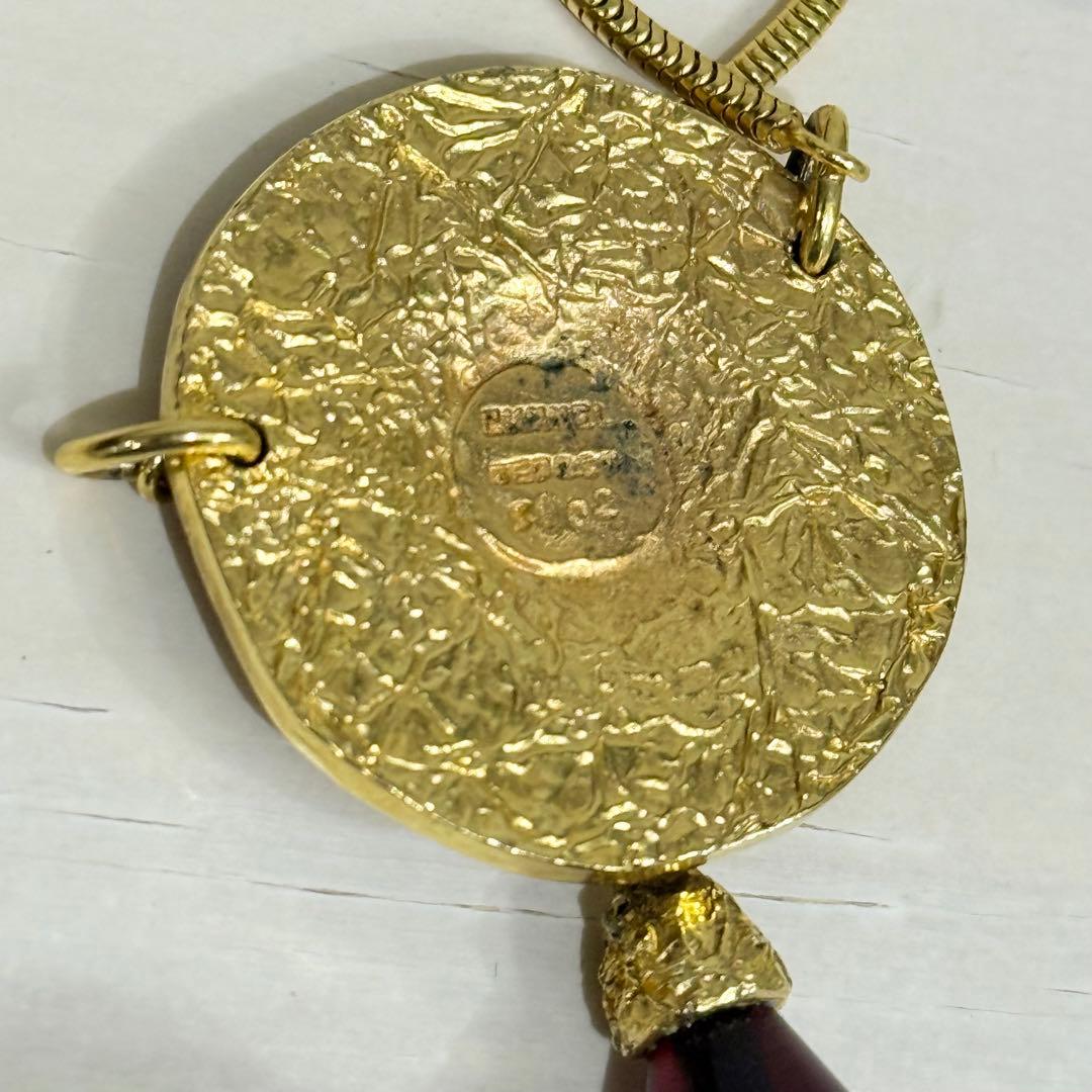 CHANEL ネックレス 赤 雫　ヴィンテージ