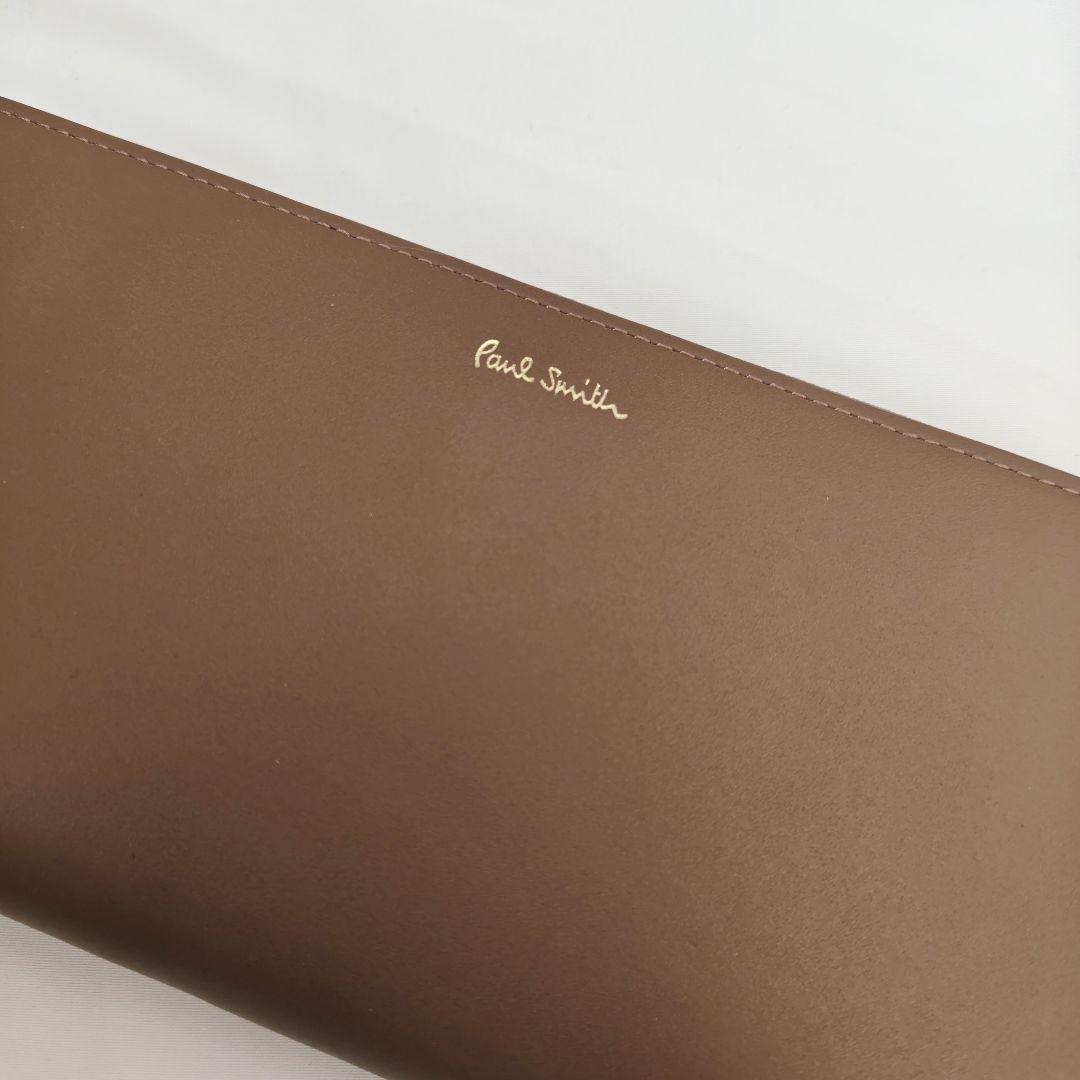 未使用品　Paul Smith サプルレザー ラウンド ウォレット 長財布