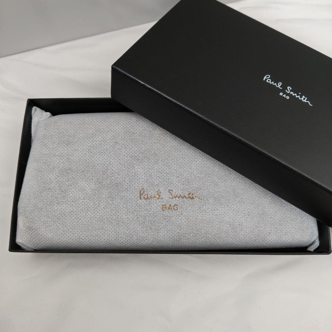 未使用品　Paul Smith サプルレザー ラウンド ウォレット 長財布