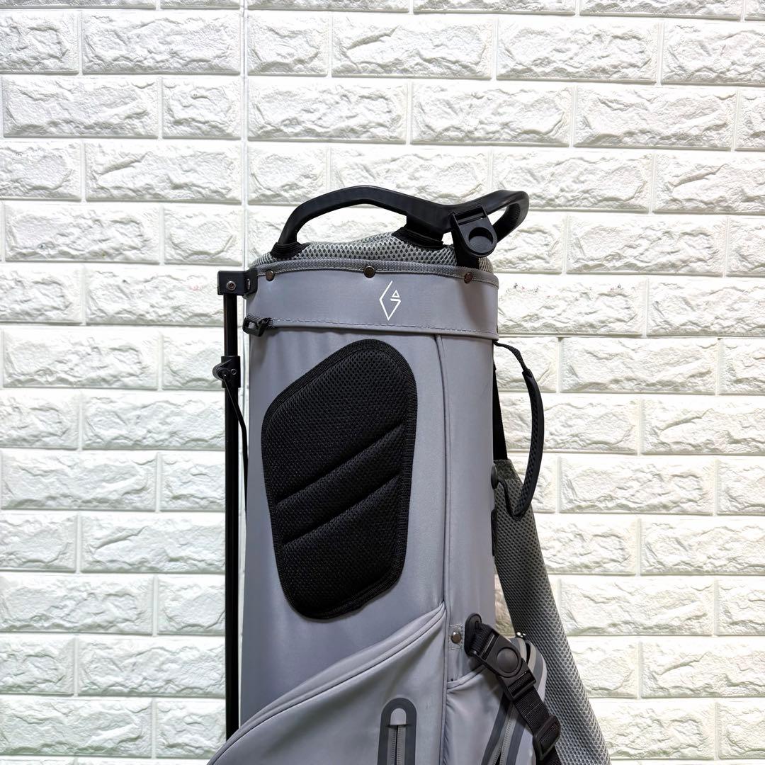 希少　ARGOLF キャディーバッグ　スタンド式　8.5型　軽量　グレー　良好
