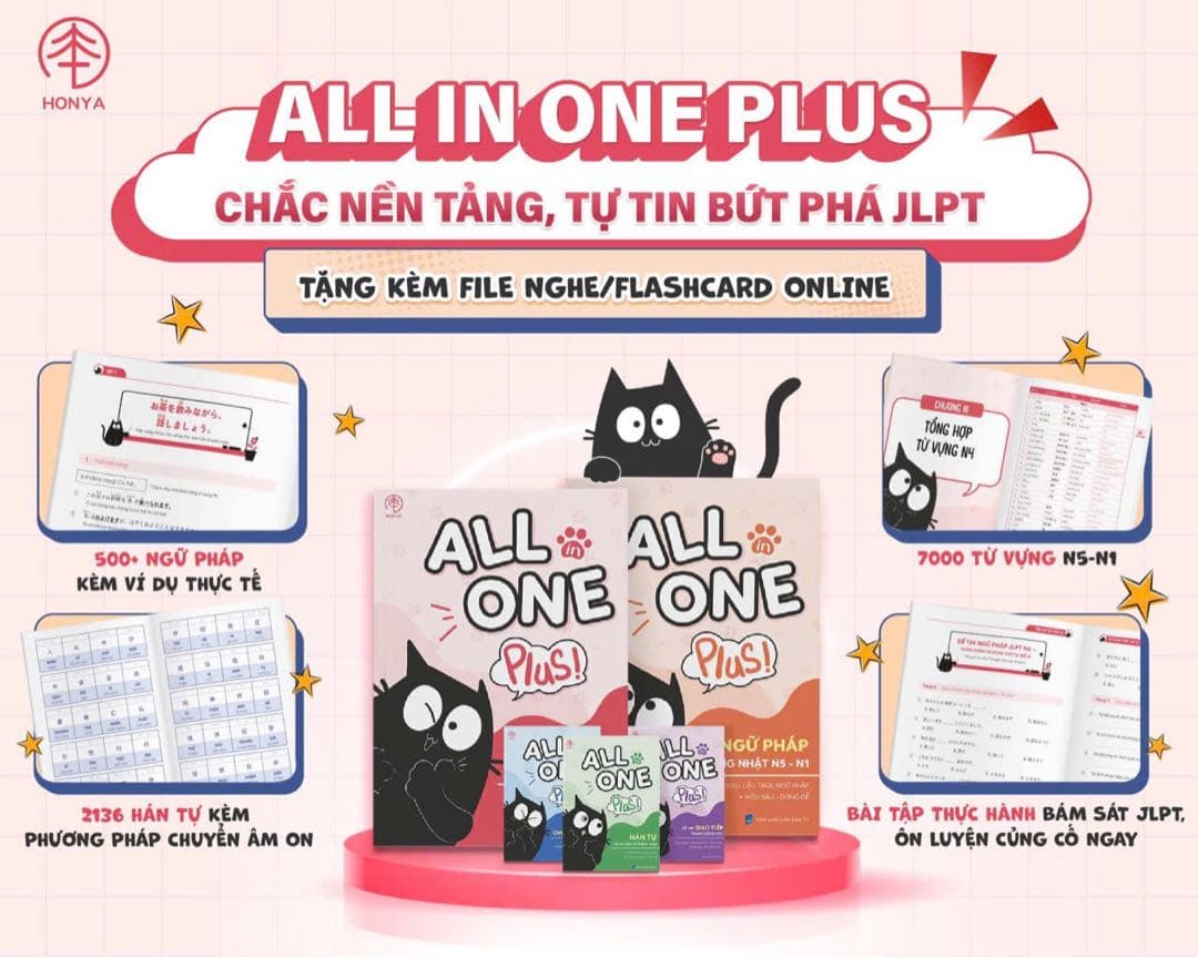ALL IN ONE PLUS ５冊セット　プレゼント付き ベトナム語版