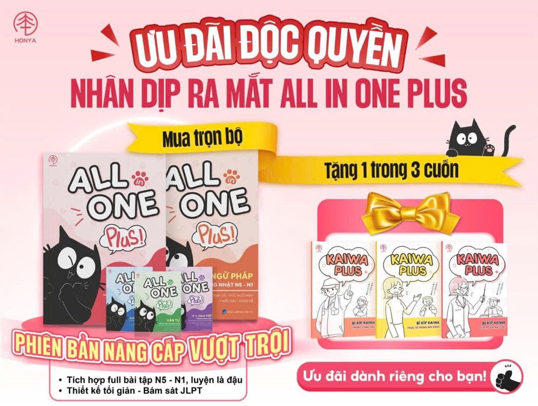 ALL IN ONE PLUS ５冊セット　プレゼント付き ベトナム語版