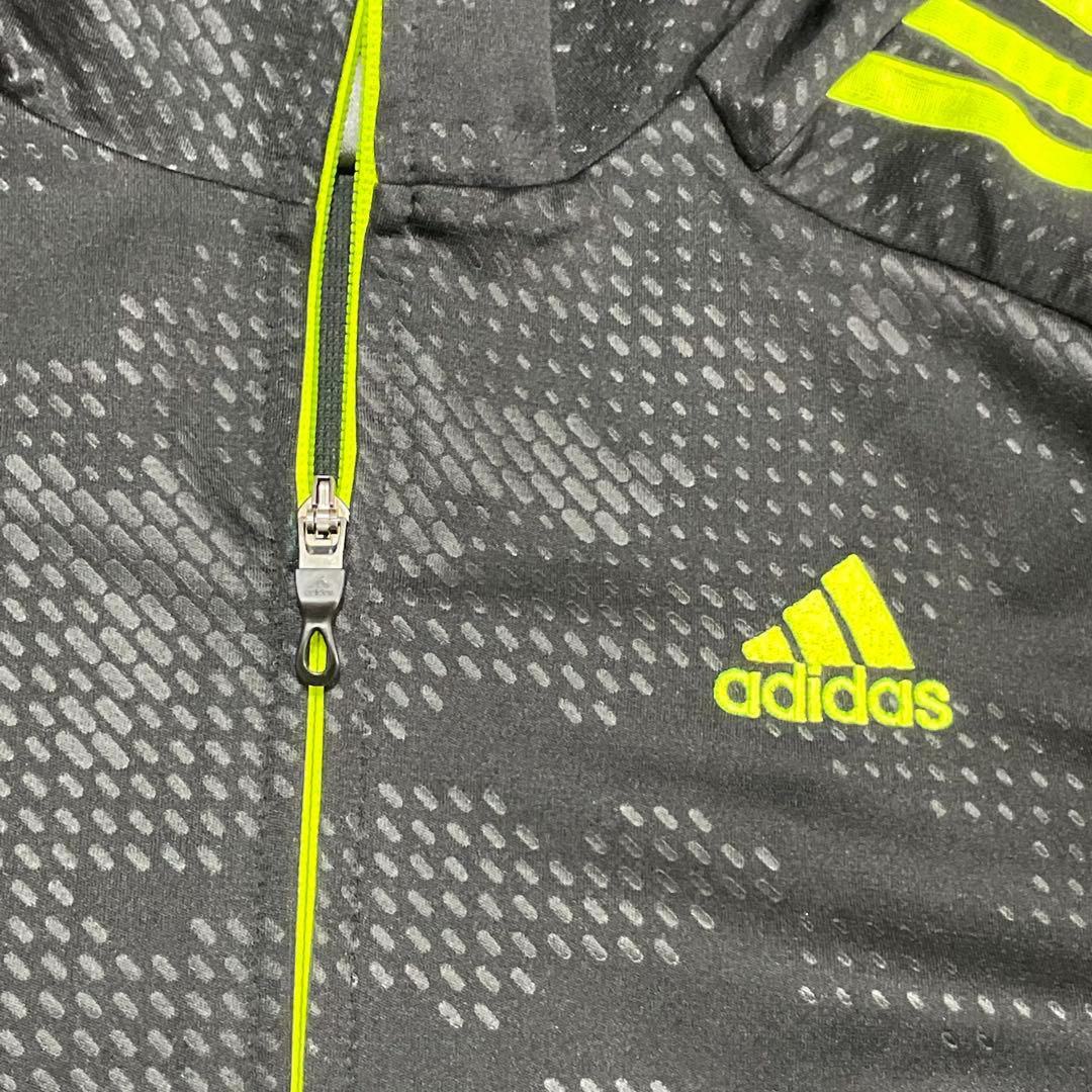 adidas トラックジャケット　セットアップ　 黒×イエロー