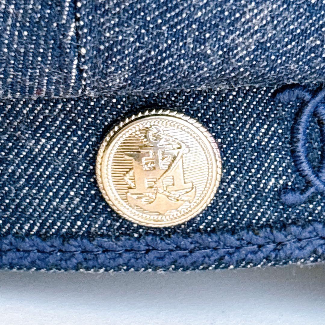 【カリーナ】エルメス カブール キャスケット インディゴ デニム アンカー