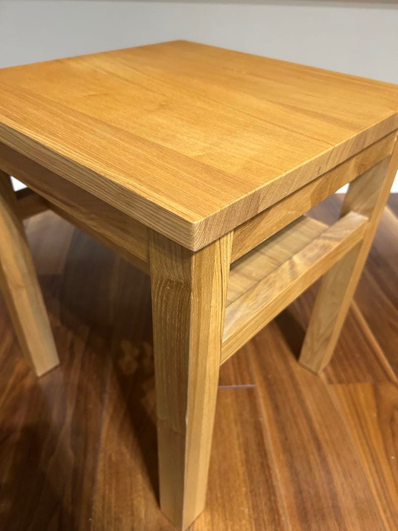 無印良品　サイドテーブル　ベンチ