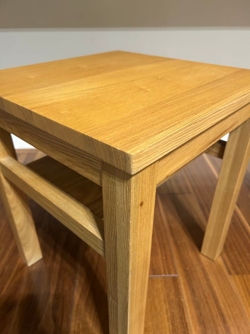 無印良品　サイドテーブル　ベンチ